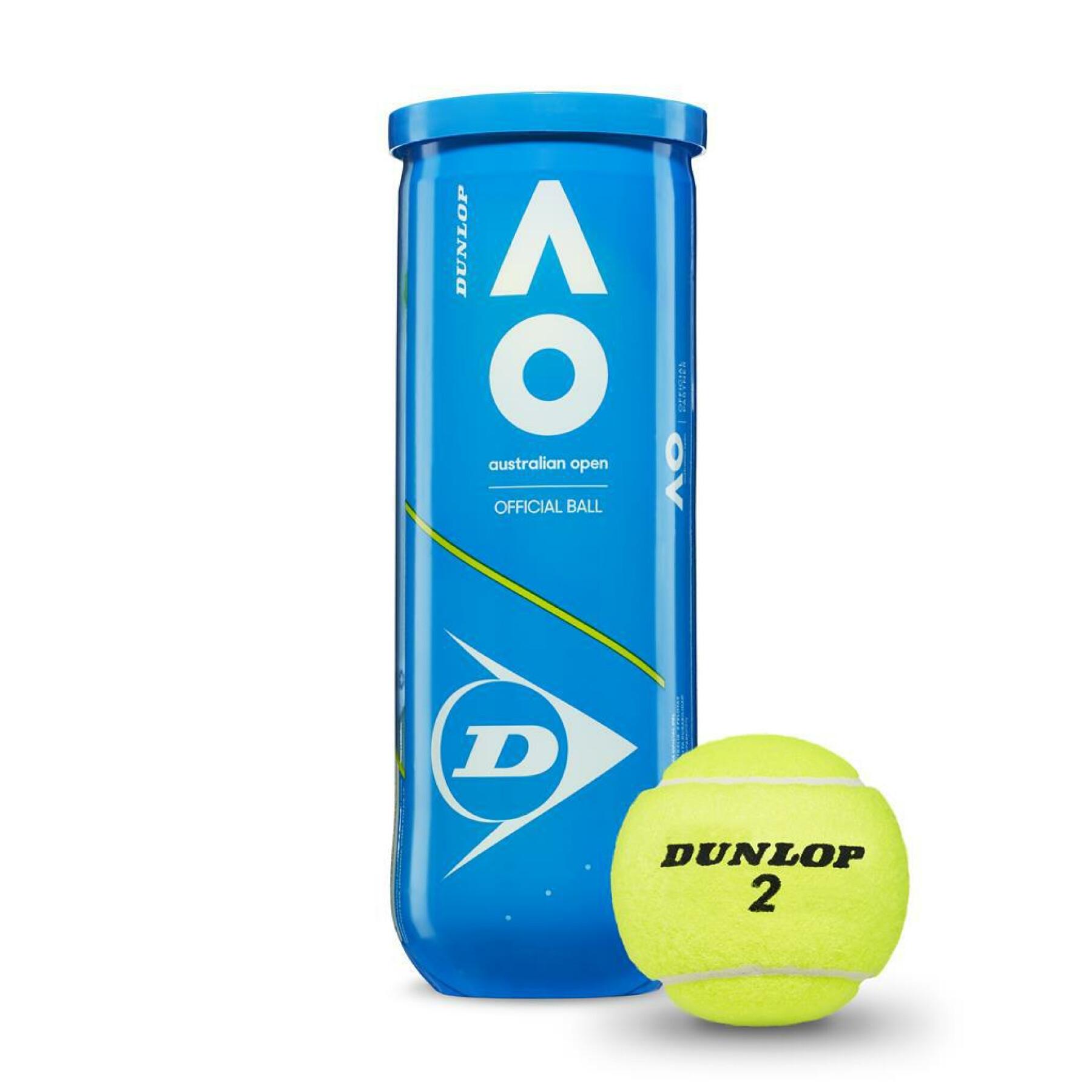 Set van 3 tennisballen Dunlop australian open
