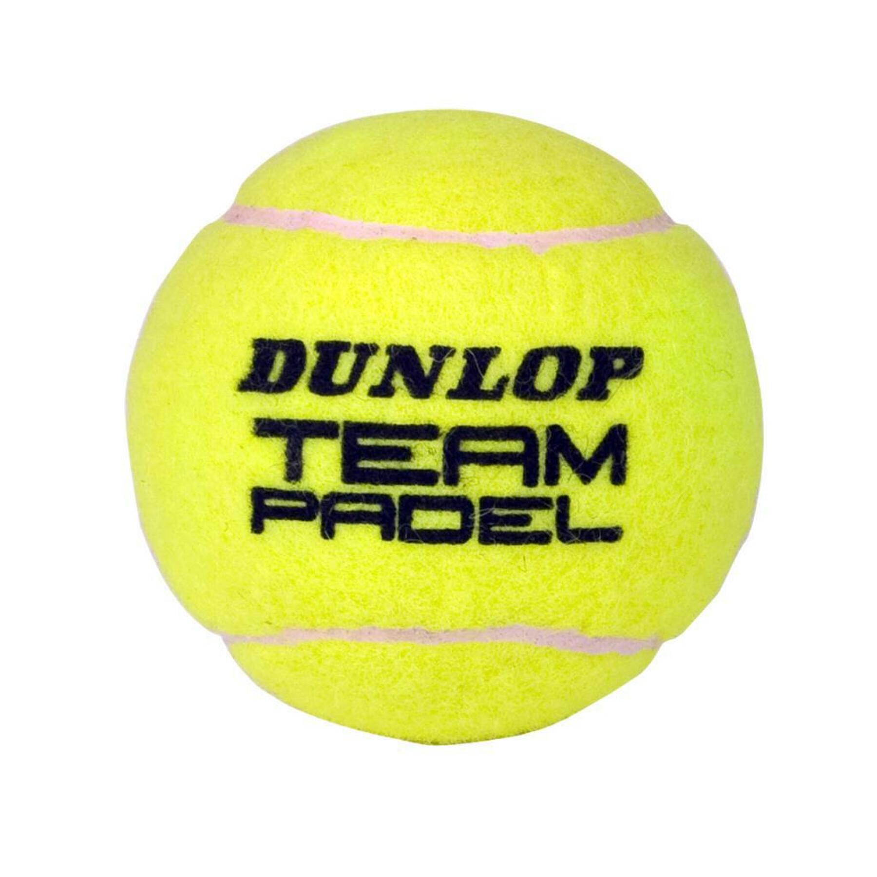 Set van 3 padelballen Dunlop team