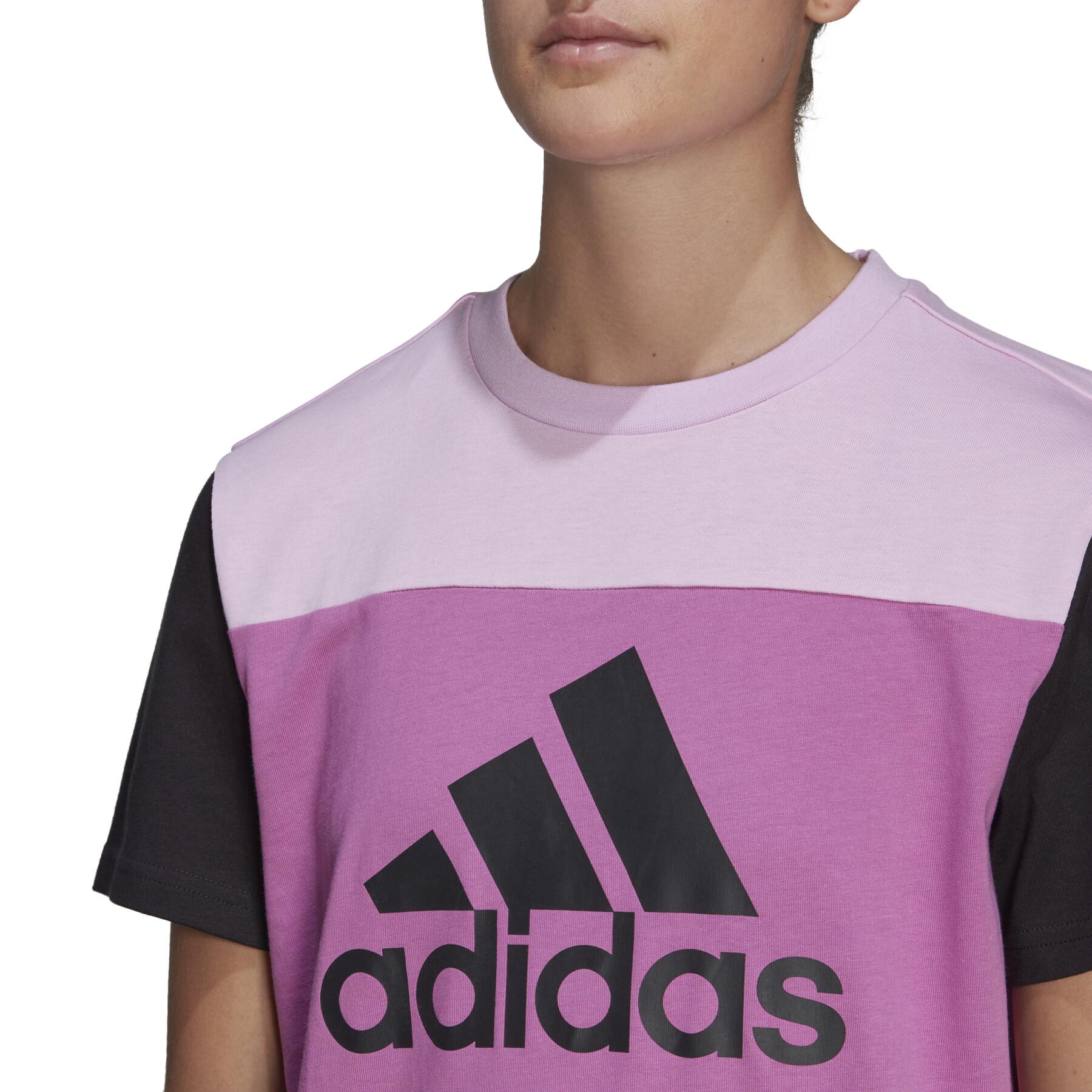 Dames-T-shirt met logo adidas Essentials Colorblock