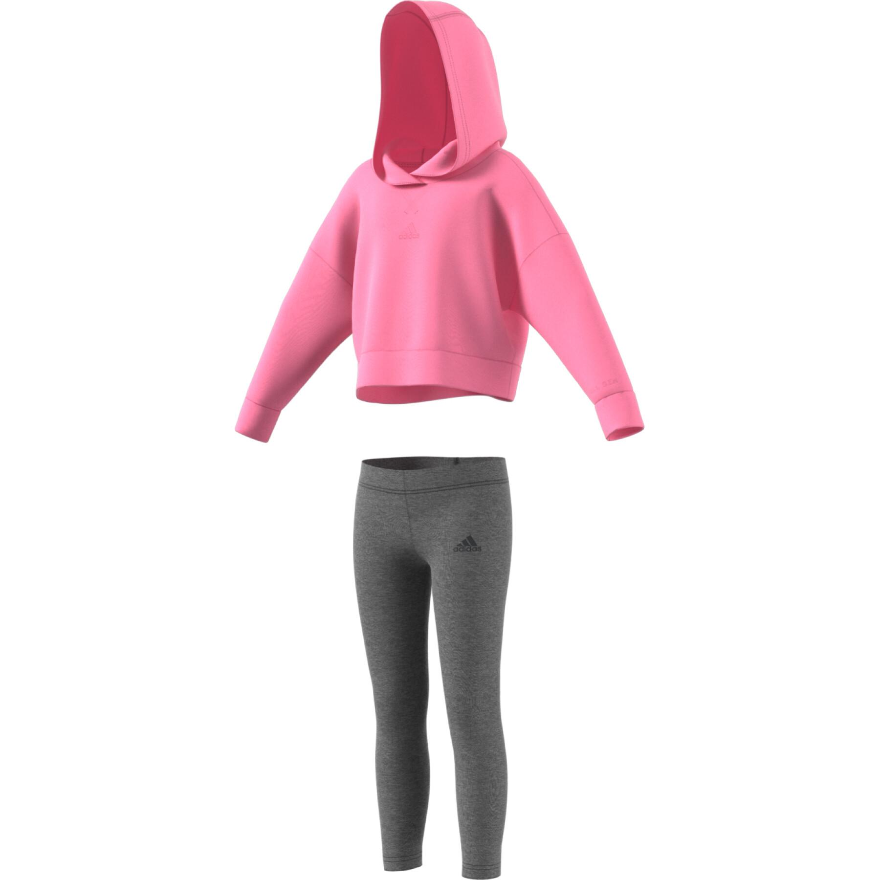 Fleece hoodie voor meisjes adidas