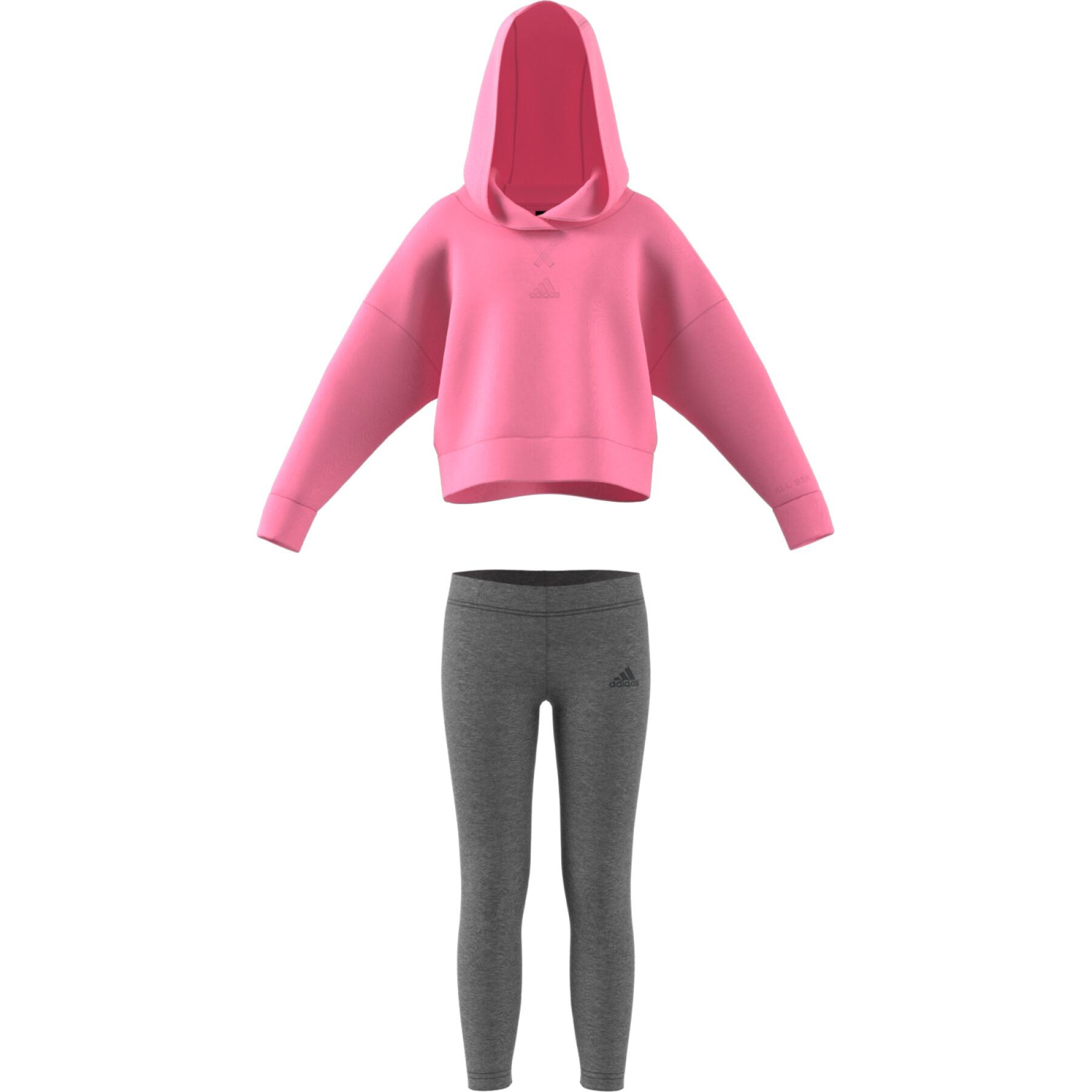 Fleece hoodie voor meisjes adidas