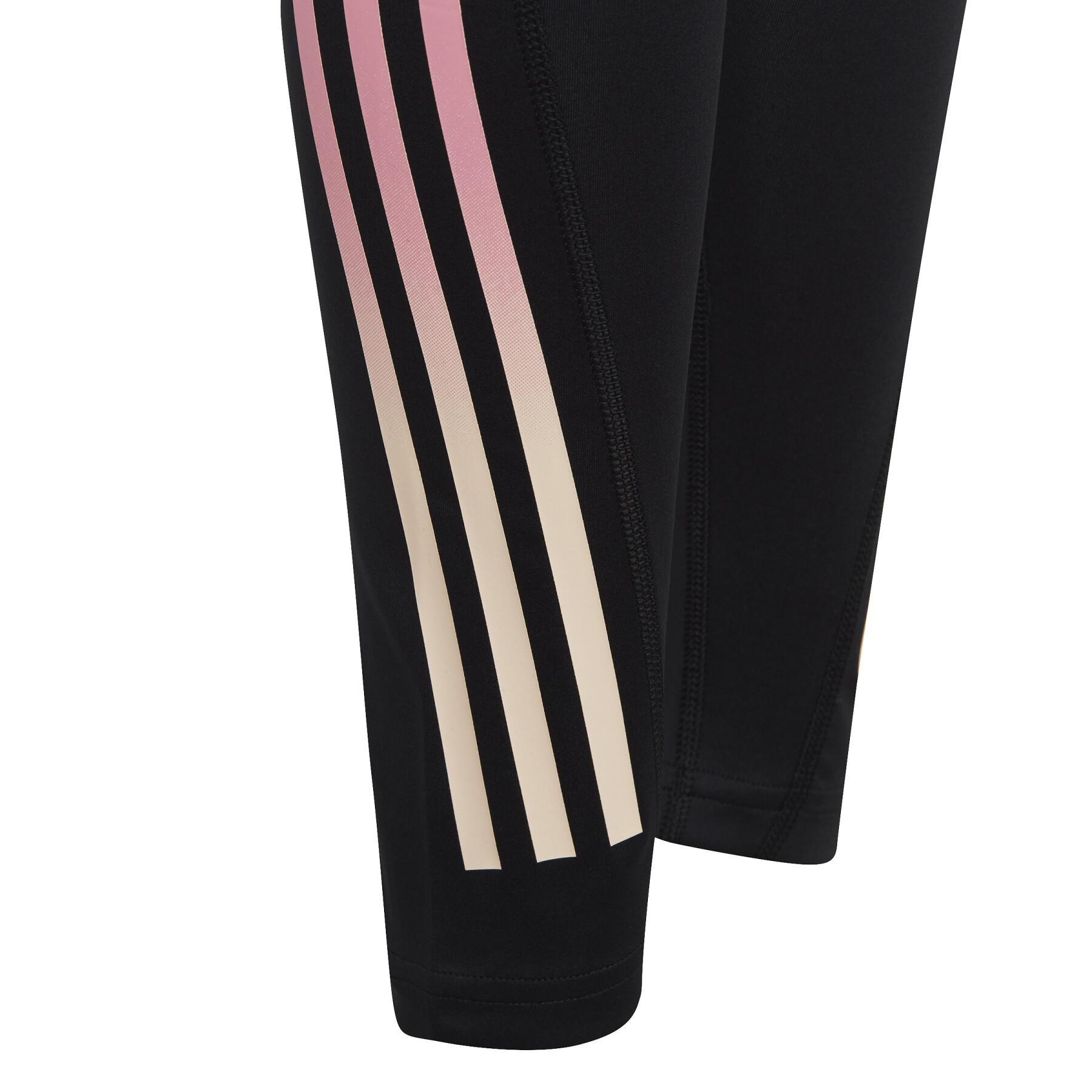Legging 7/8 hoge zak meisje adidas 3-Stripes Aeroready Optime