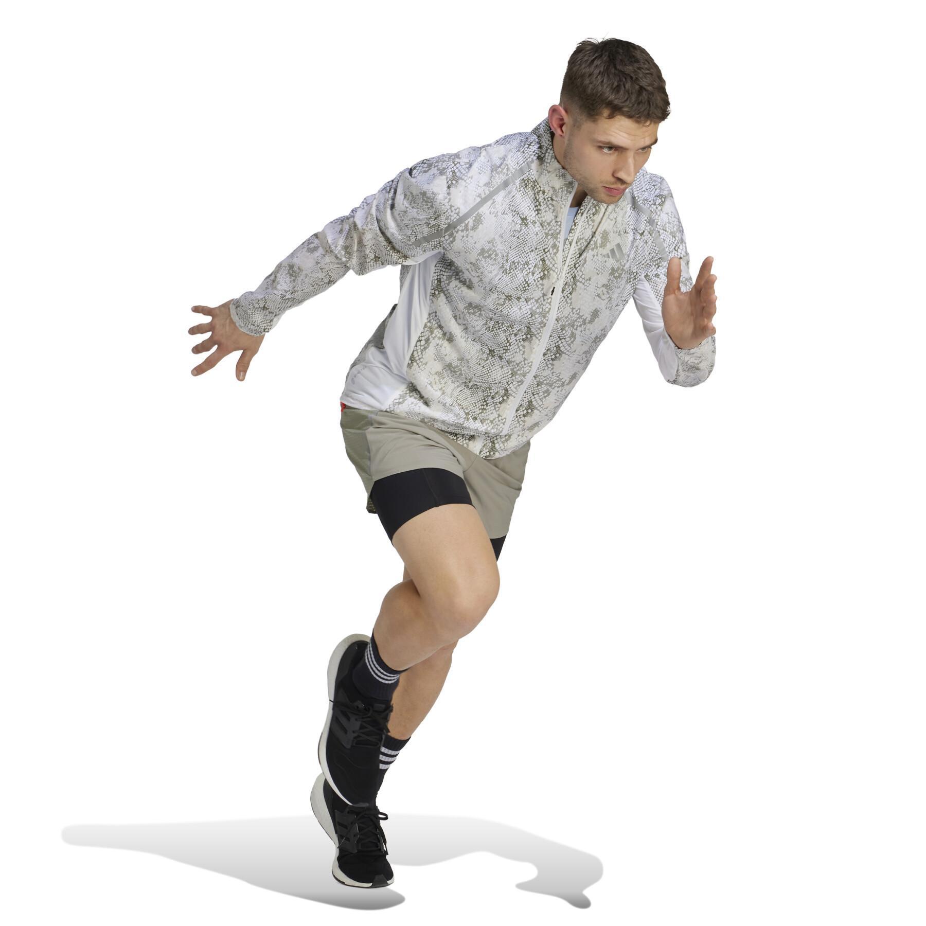 Waterdichte jas met volledige opdruk adidas Marathon