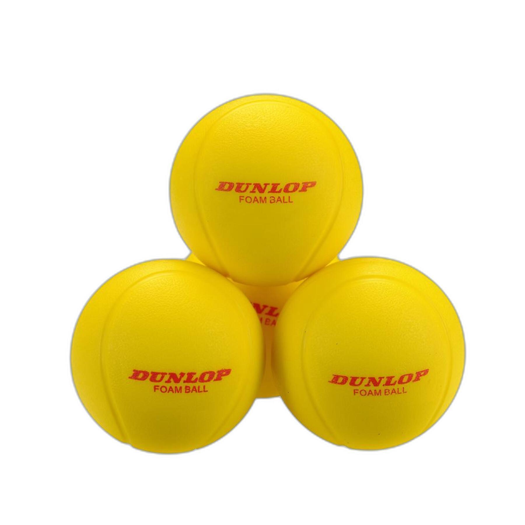 Set van 12 tennisballen Dunlop Training Foam