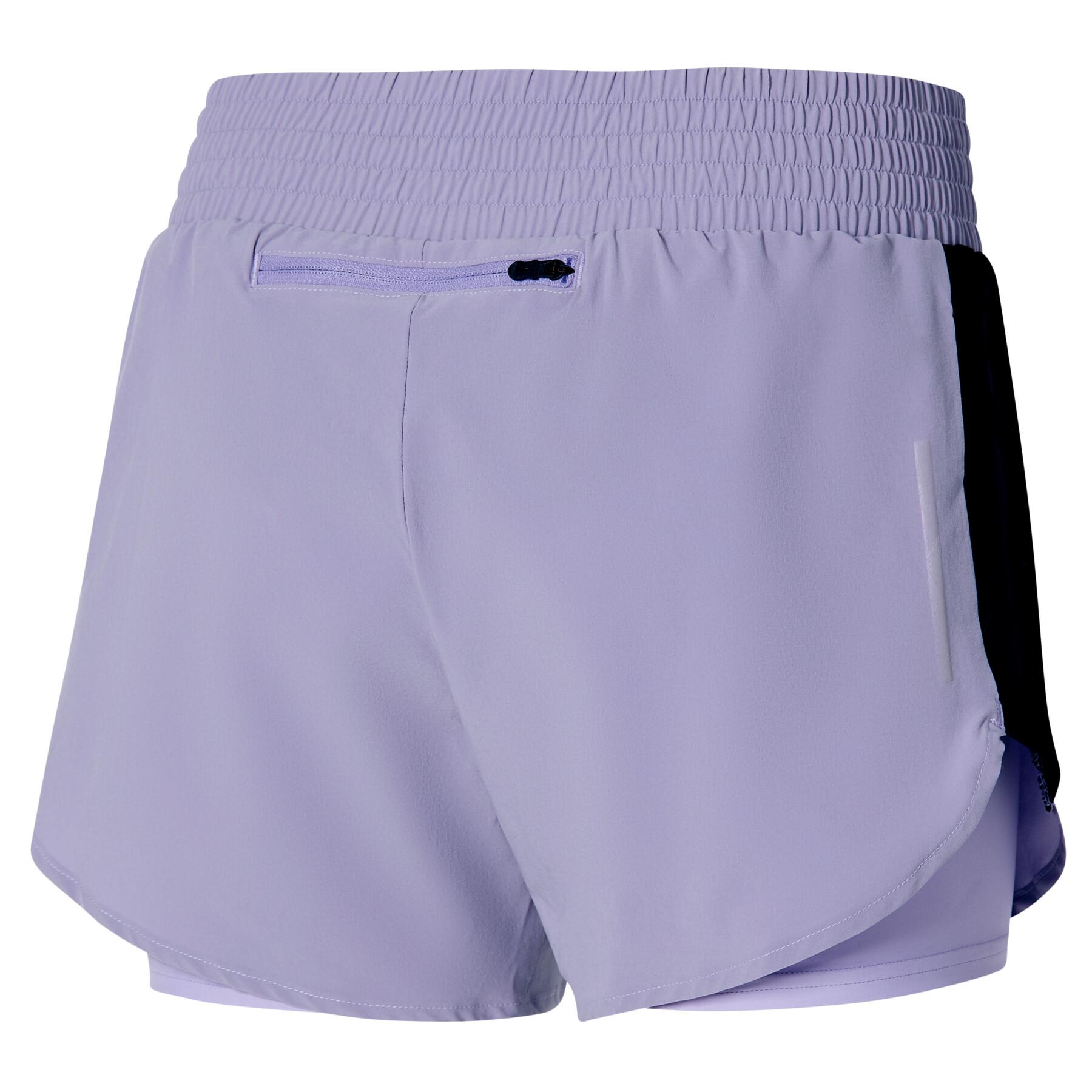 Dames 2-in-1 shorts Mizuno 4.5
