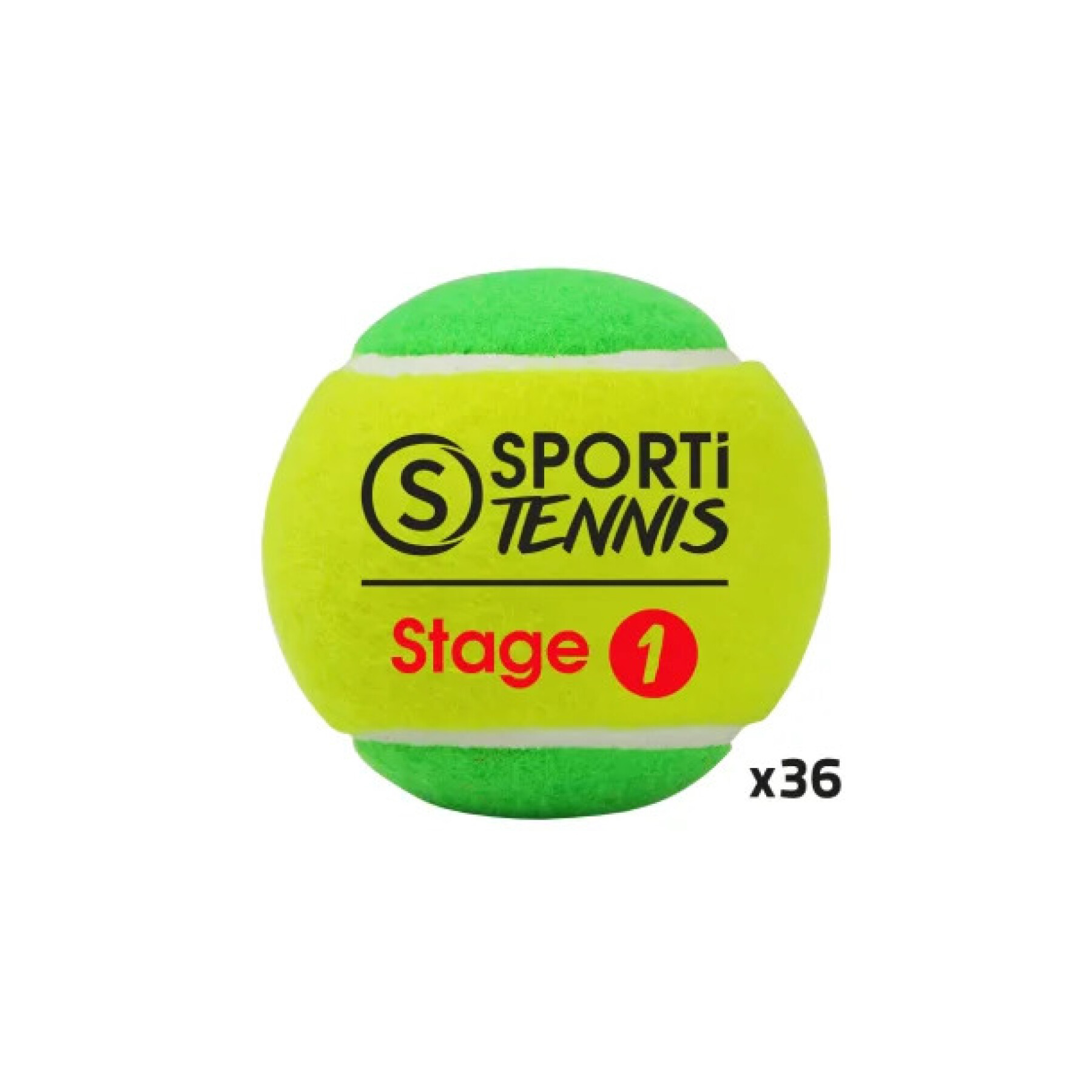 Zak met 36 tennisballen Sporti Stage 1