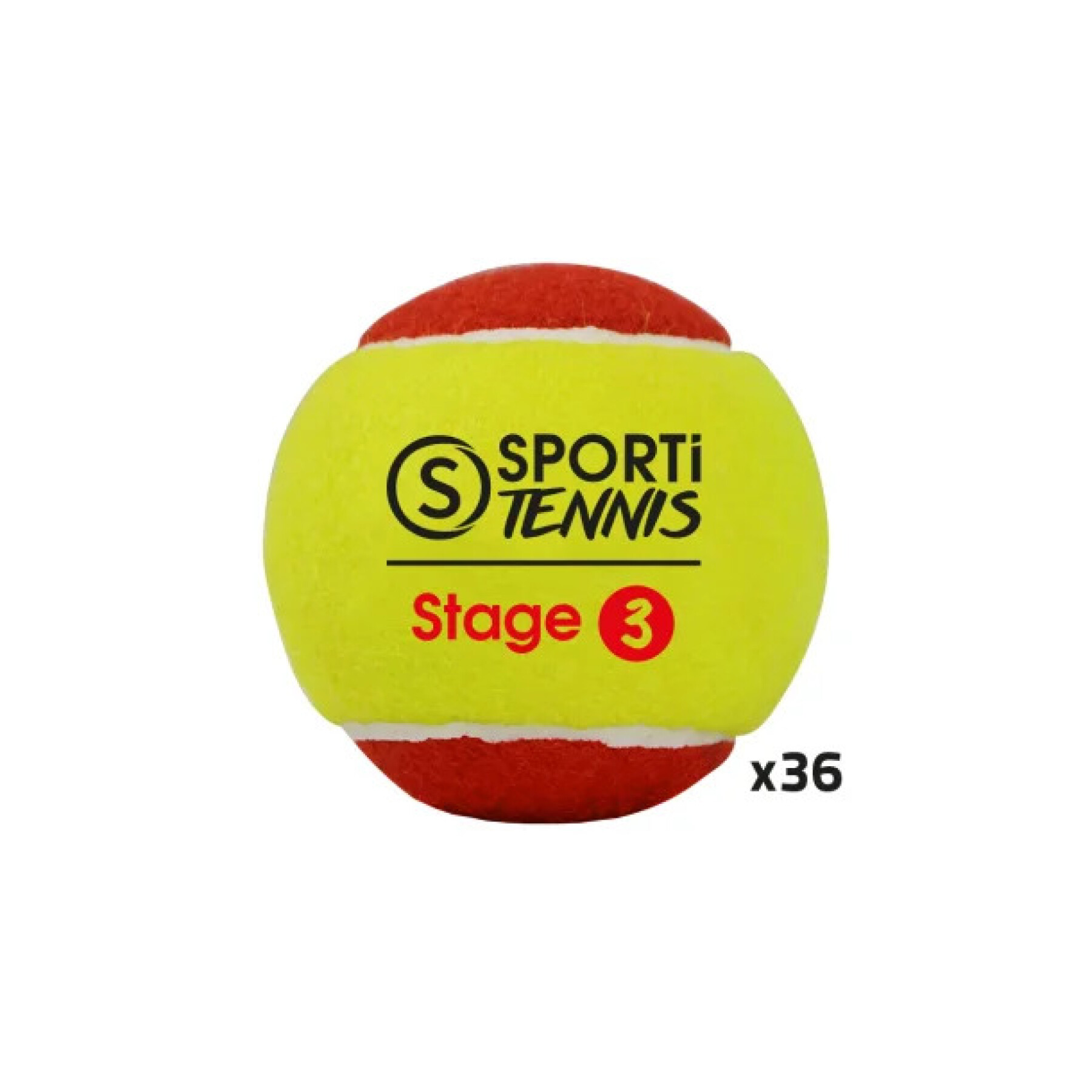 Zak met 36 tennisballen Sporti Stage 3