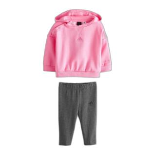 Zachte fleece hoodie voor meisjes adidas