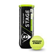 Set van 3 tennisballen Dunlop stage 1