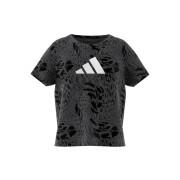 Meisjes-T-shirt met dierenprint adidas Aeroready