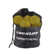 Set van 12 tennisballen Dunlop Training Foam